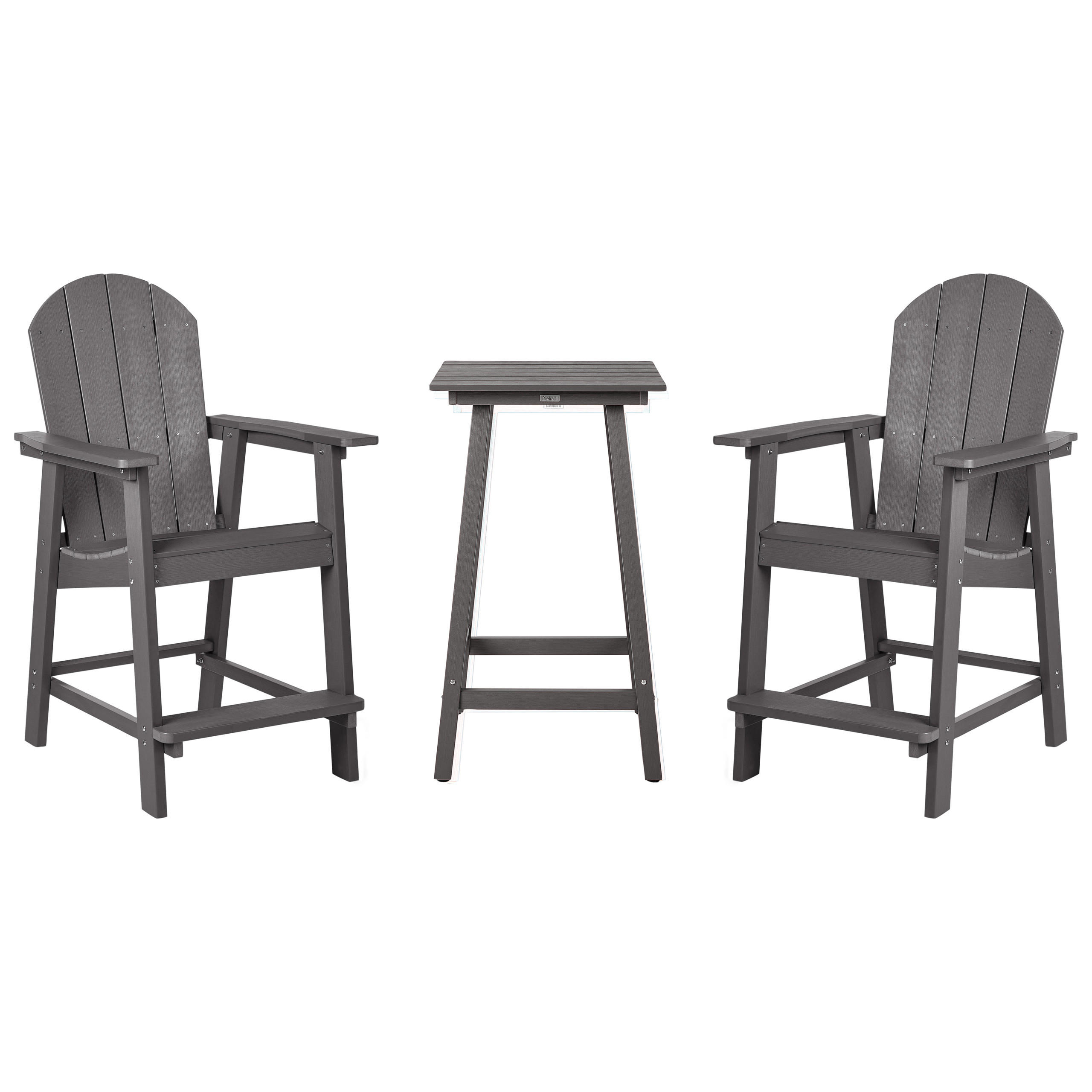 SET BISTRO cu 2 locuri gri Adirondack