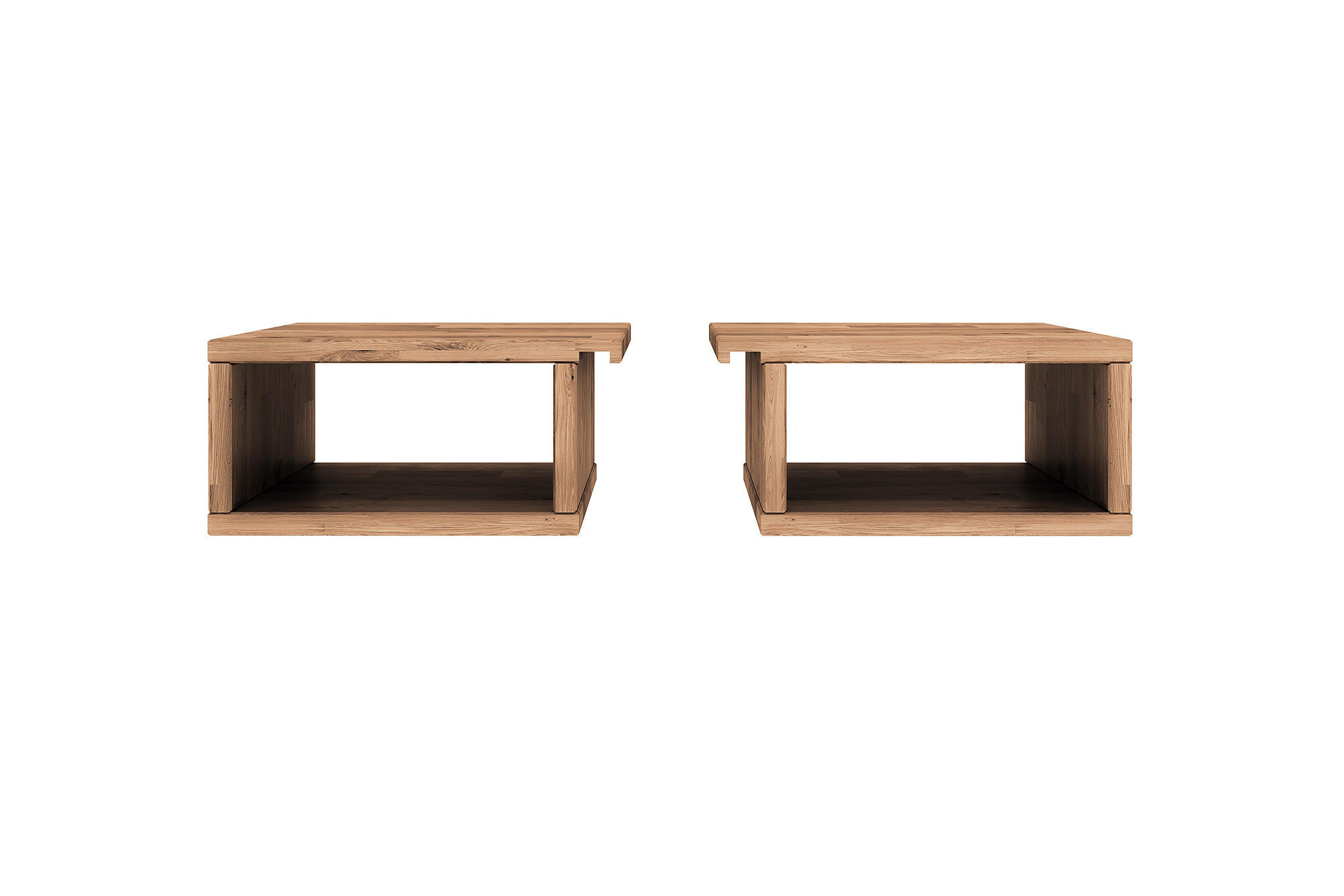 NACHTTISCH 2er Set PENNY Wildeiche - Wildeiche, Holz (34/17/30cm) - byoak