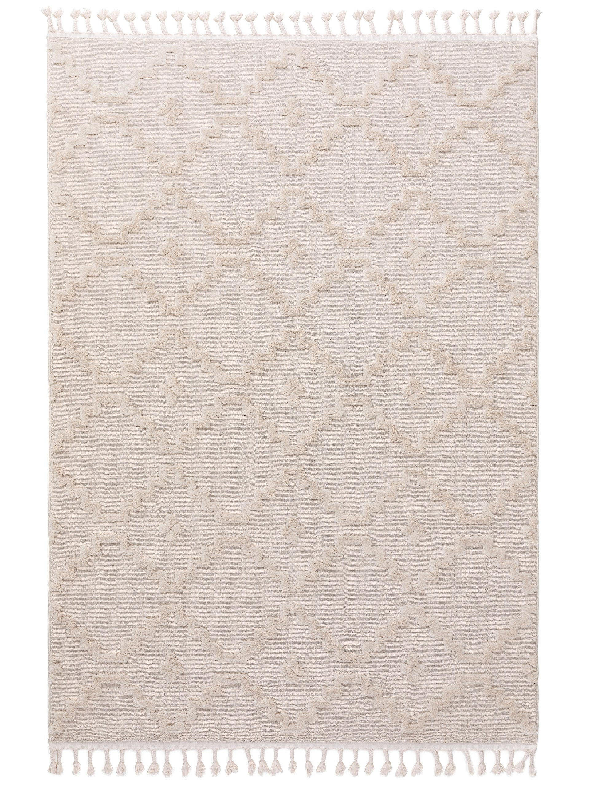 TEPPICH Oyo Cream 80x150 cm - Creme, Textil (80/150cm) - benuta Pop