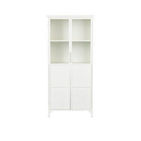 AUFBEWAHRUNGSSCHRANK Miya Hochschrank aus Weiß - Weiß, Metall (35/150/68cm) - Housecraft Living