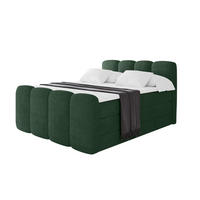 BOXSPRINGBETT mit Matratze H3/H4 - NINA-Z KING - 160x200 cm Grün - Waldgrün, Holzwerkstoff (160/200cm) - ALTDECOR