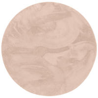 FELLTEPPICH SUPER SOFT PEARL RUND - Altrosa, Textil (120/120cm) - Pergamon
