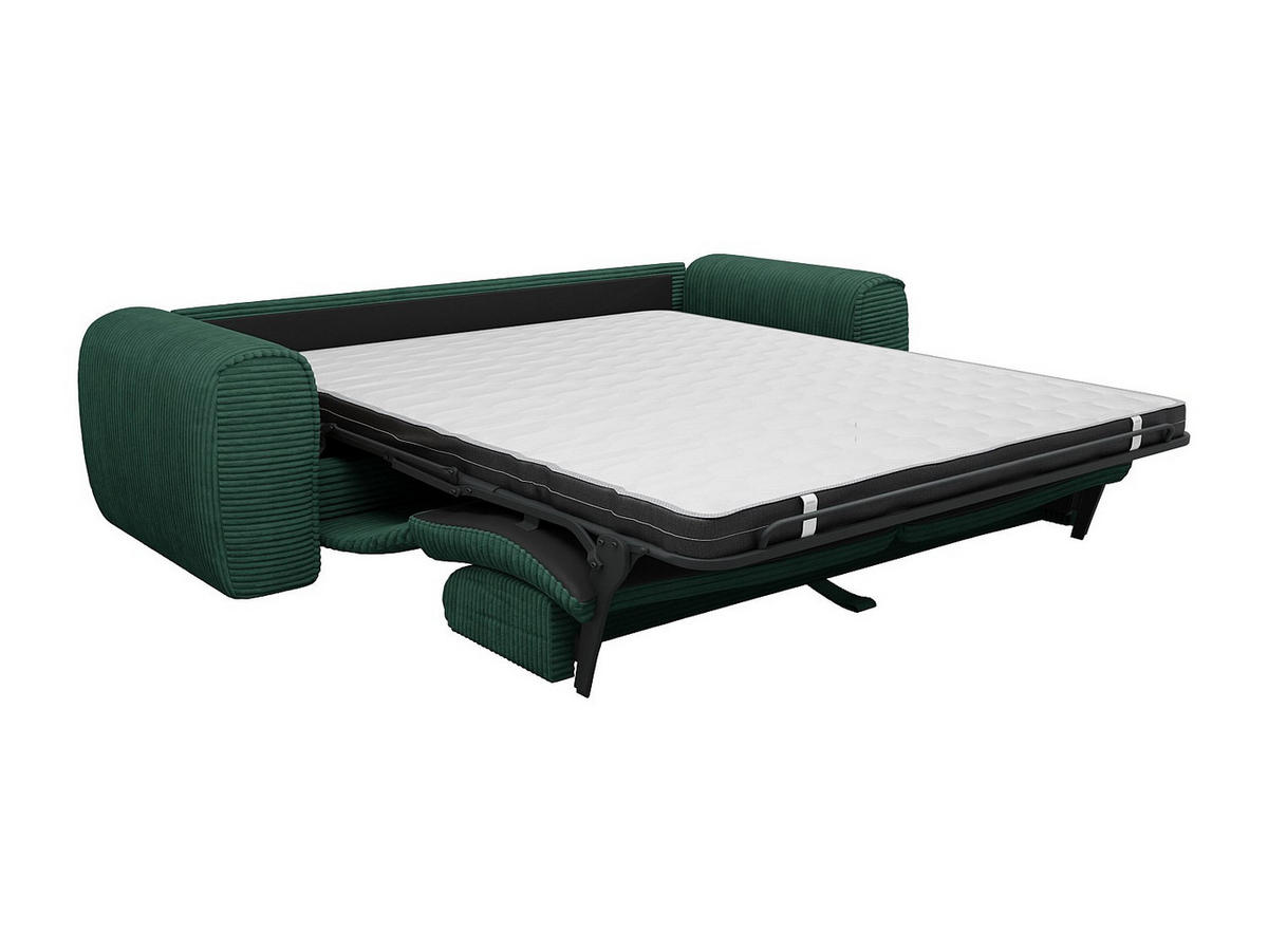SCHLAFSOFA - 4 Personen - samt - tannengrün Pognia - Waldgrün, Textil (236/73/100cm) - Vente-Unique