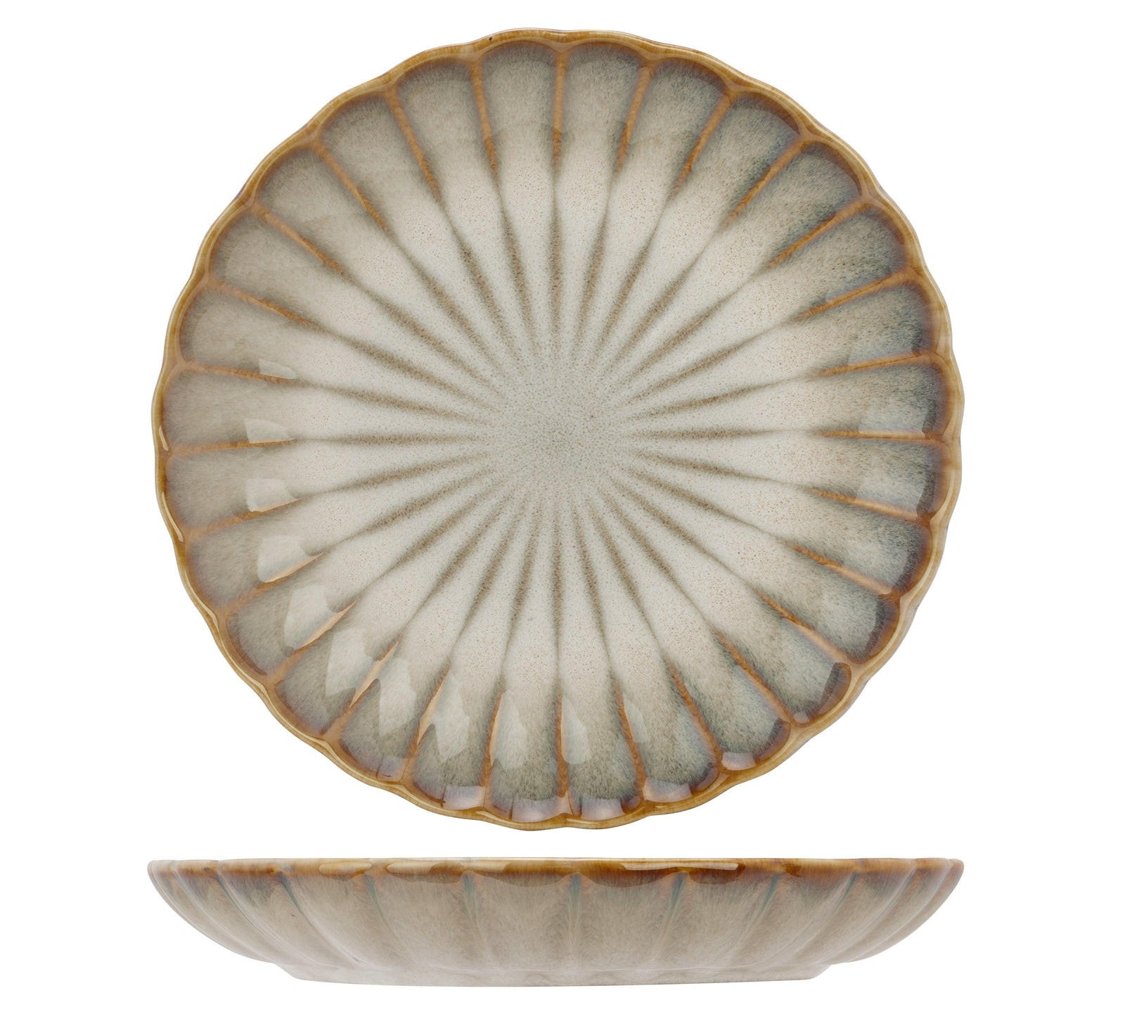 FRÜHSTÜCKTELLER / Dessertteller - Astera Pearl Beige - ø 21 cm - 4 Stück - Beige, Keramik (21/21/4cm) - Cosy & Trendy