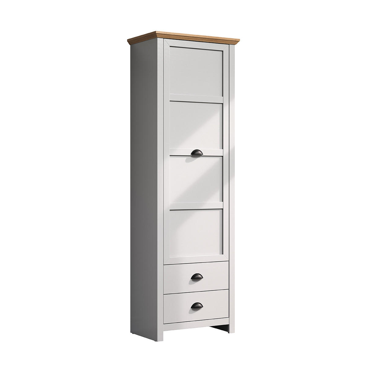 GARDEROBENSCHRANK Landside Grau - Grau, Holzwerkstoff (65/201/41cm) - ebuy24