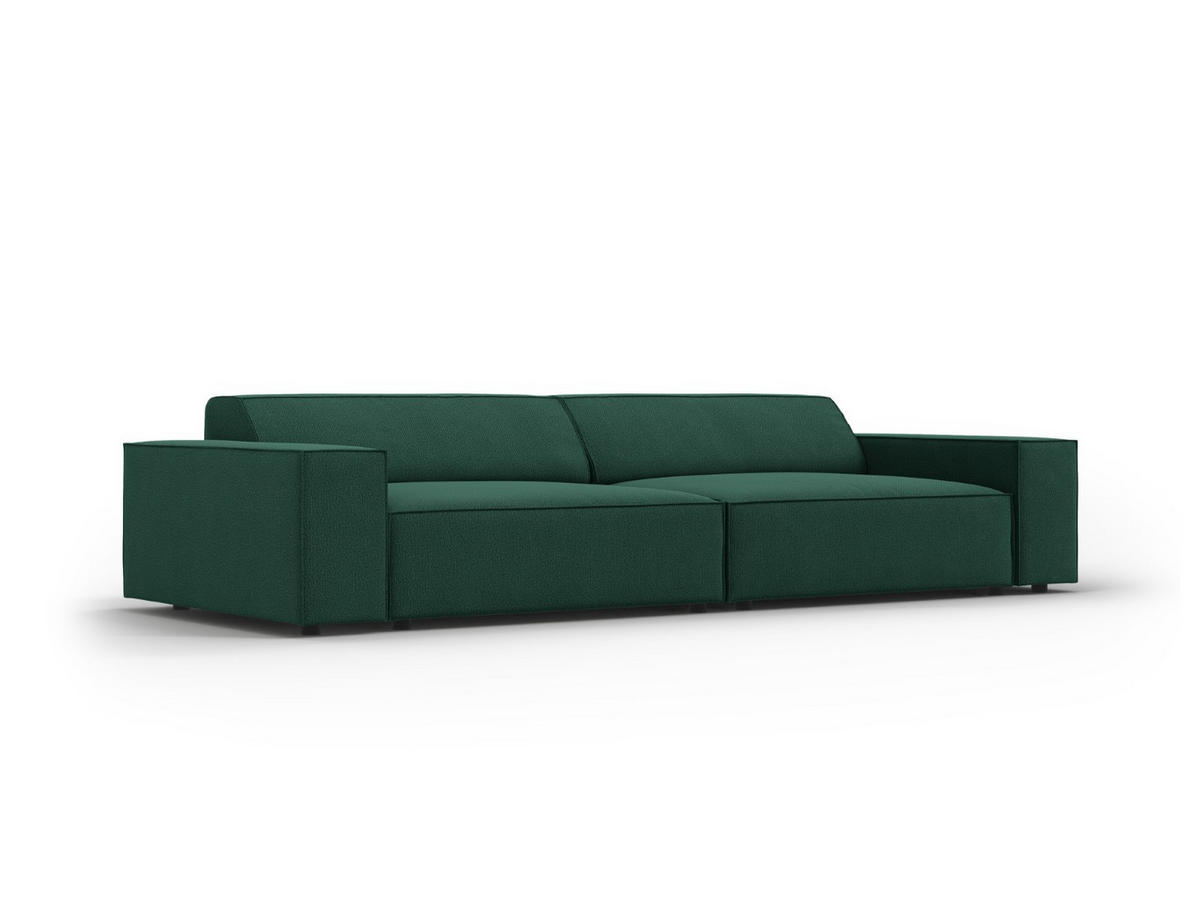 SOFA Jodie aus strukturiertem Stoff grün 3 Sitzplätze - Grün, Textil (102/70/204cm) - Micadoni