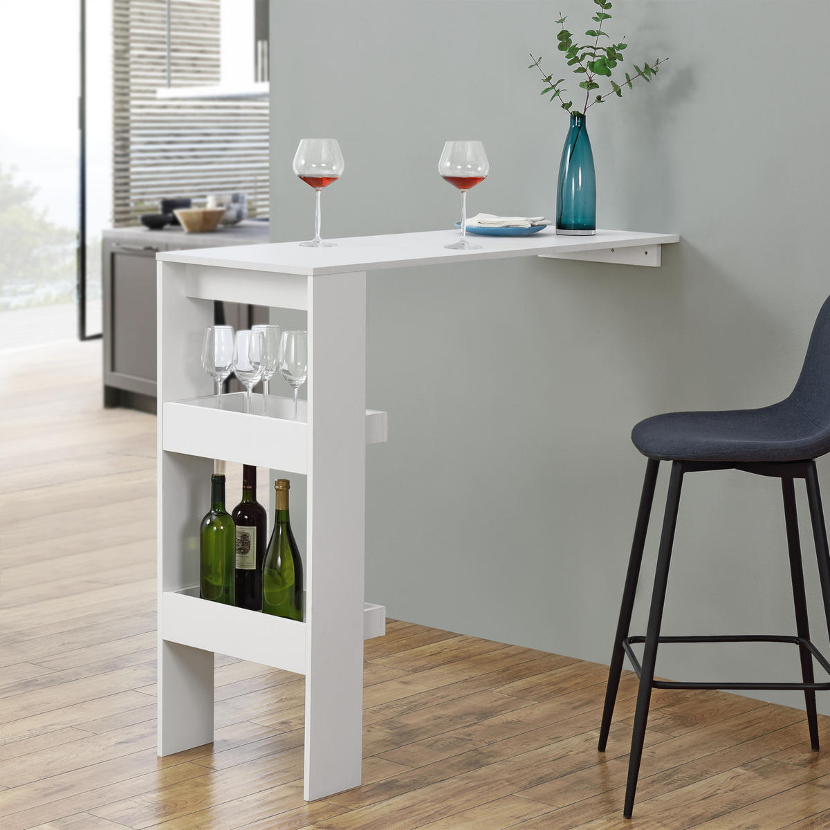 BARTISCH Bromölla - Weiß, Holzwerkstoff (45/120/106cm) - [en.casa]