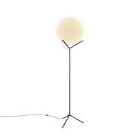 STEHLAMPE Poseidon Weiß Ø 50cm - Weiß, Glas (50/50/180cm) - s.luce