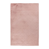 HOCHFLOR-TEPPICH Moment 600 Puderrosa 80x150 cm - Rosa, Textil (80/150cm) - carpet city