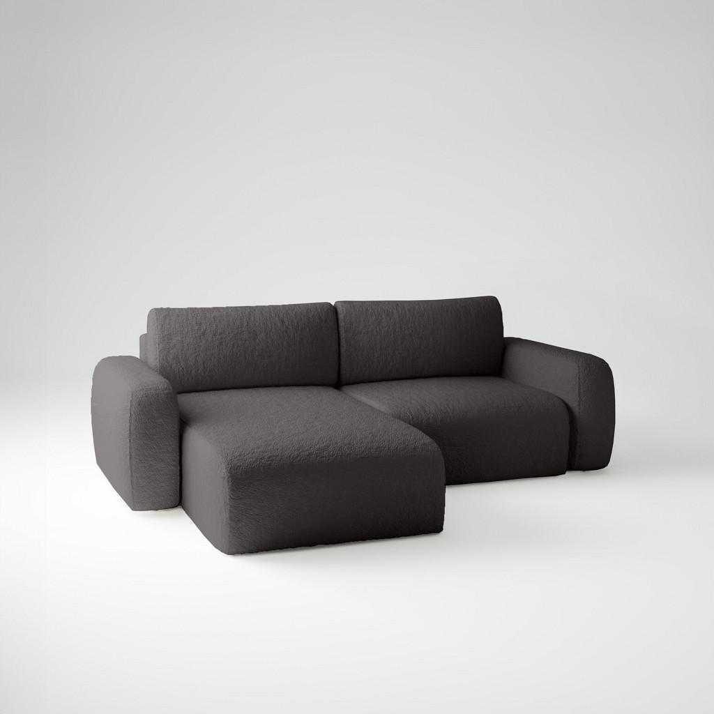 Thumbnail - Fedve Ecksofa, Anthrazit, Textil, L-Form, 257x148 cm, Wohnzimmer, Sofas & Couches, Wohnlandschaften, Ecksofas