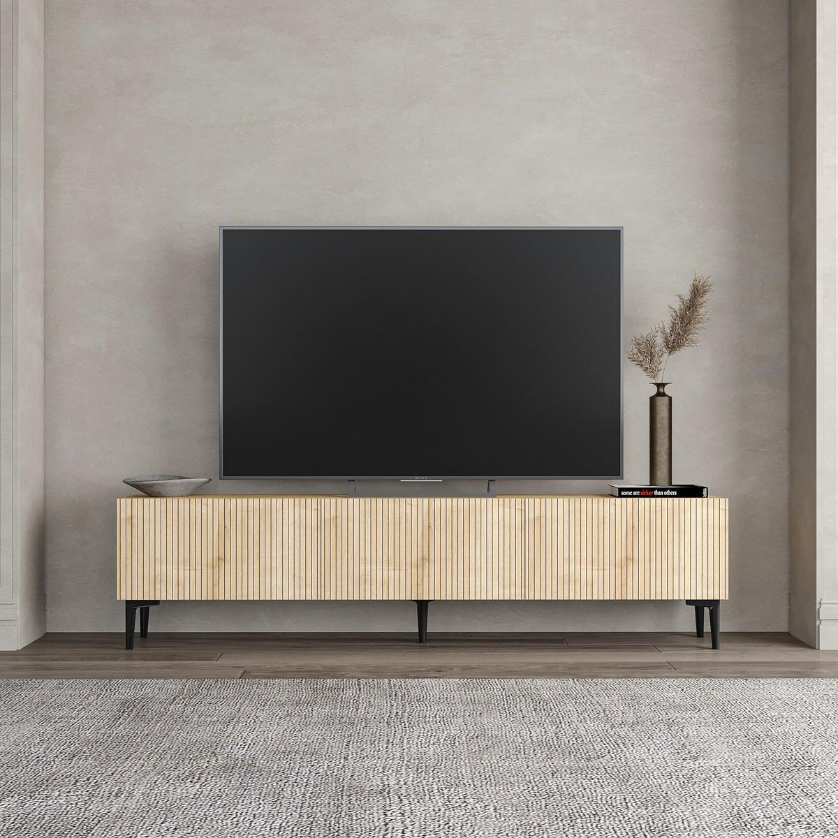 TV-MÖBEL oscar hellbraun - Braun, Holz (31/45/180cm) - Habitat Garten