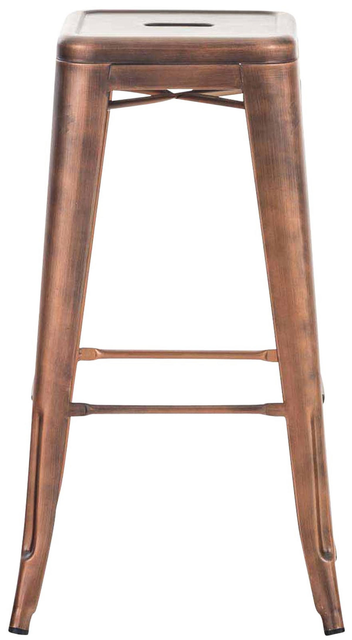 BARHOCKER MILAN Kupfer Metall - Kupferfarben, Metall (43/76/43cm) - DELUKE