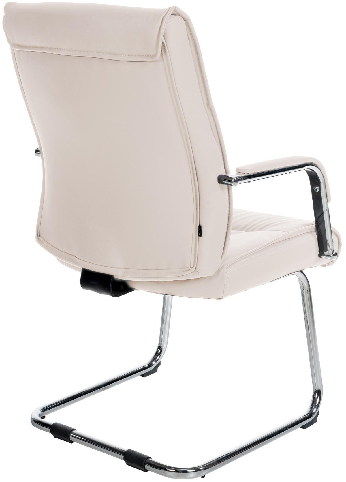 SCHWINGSTUHL Lederlook creme - Chromfarben/Creme, Textil/Metall (58/100/66cm) - CLP