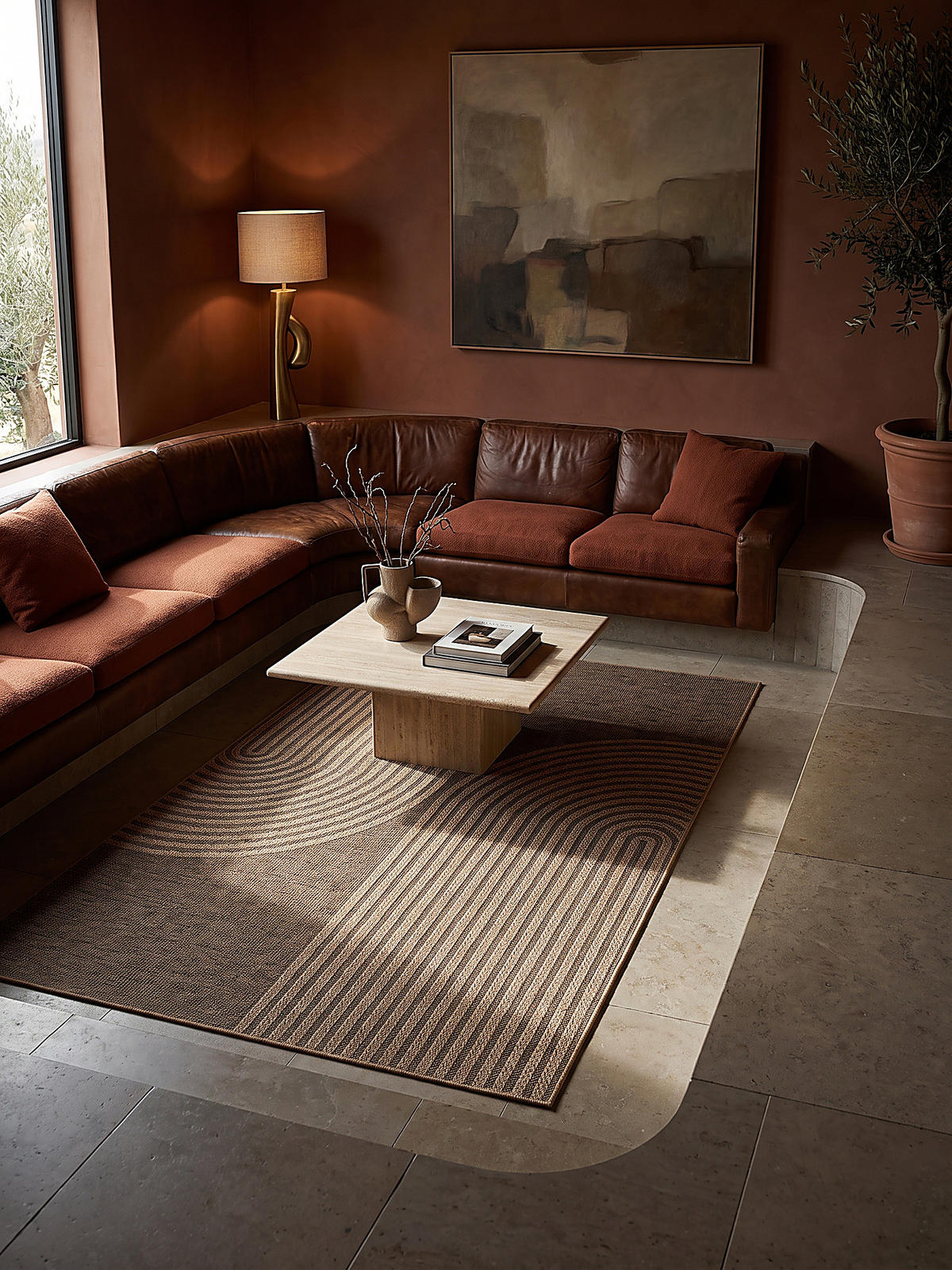 TEPPICHLÄUFER Geometrisch CORDEV Polypropylen Natur 60 x 90 cm - Beige, Textil (60/90cm) - KADIMA DESIGN