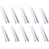 ERDANKER 10er Set, schmal, Metall, 40x2,6x0,2 cm - Silberfarben, Metall (2.6/1/40cm) - ich-zapfe