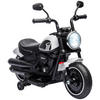 KINDERMOTORRAD Kinder Elektro-Motorrad Elektrofahrzeug für 1,5-3 Jahre Kinder - Schwarz/Weiß, Kunststoff/Metall (76/42/57cm) - HOMCOM