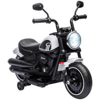 ELEKTROMOTORRAD - Schwarz/Weiß, Kunststoff/Metall (76/42/57cm) - HOMCOM