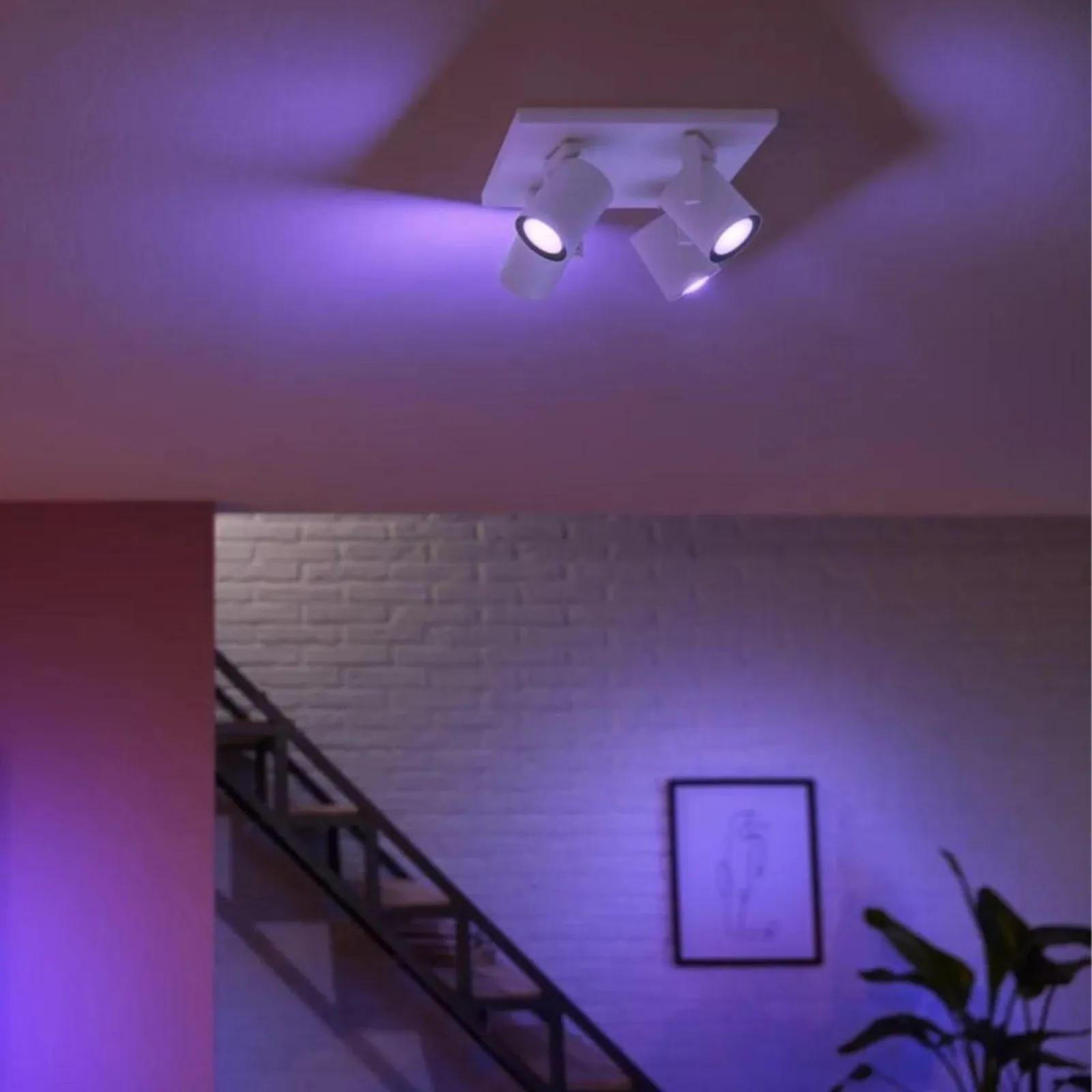DECKENLEUCHTE Argenta Weiß - Weiß, Metall (24/24/12.7cm) - Philips HUE