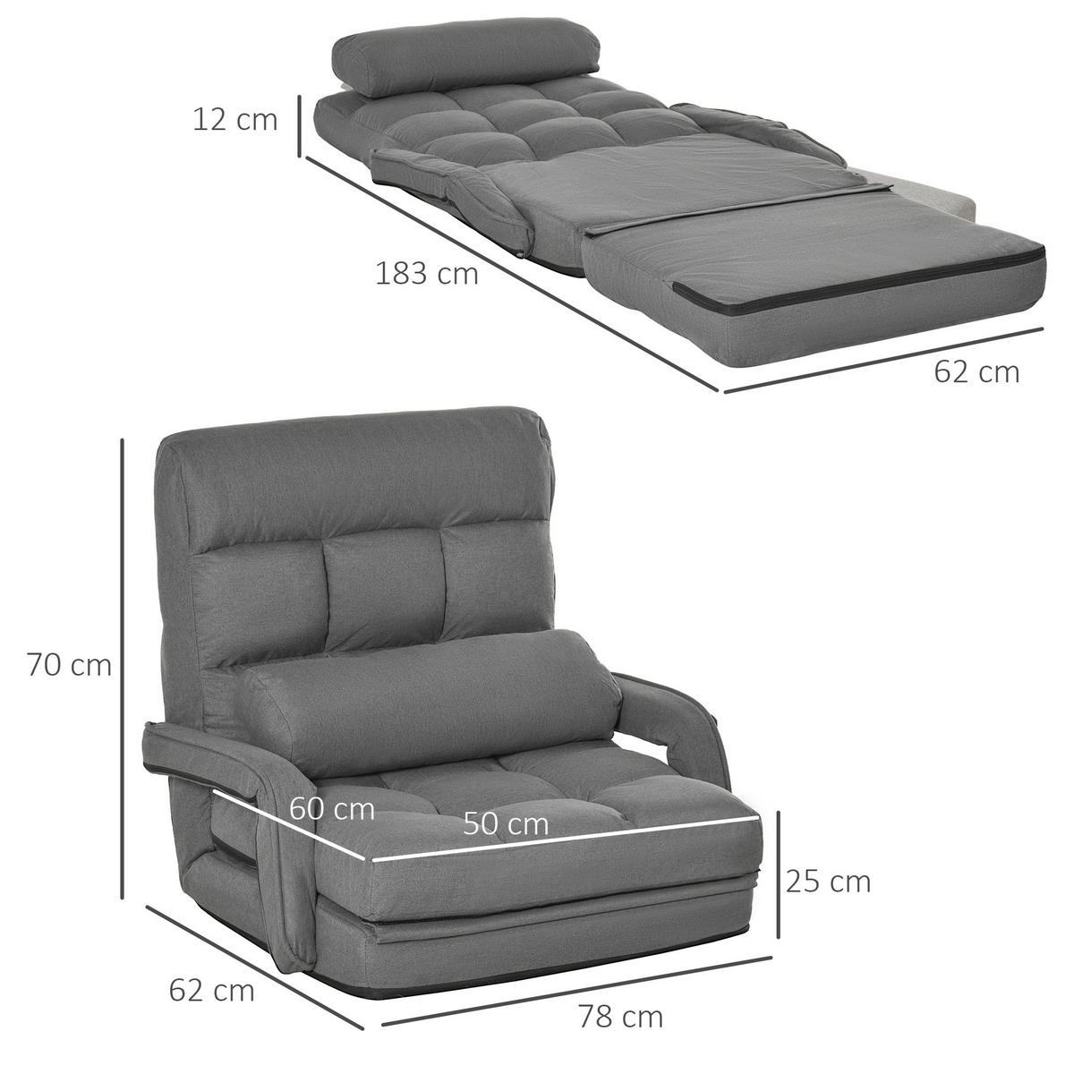 BODENSTUHL mit 5-Fach 78L x 62B x 70H cm Dunkelgrau - Dunkelgrau, Kunststoff (62/70/78cm) - HOMCOM