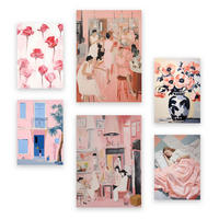 POSTER Set Mit 6 Warm Nach Hause In Vielseitiger Stil A3 & A4 Rahmenlos - Klar, Papier (29/3cm) - Nacnic