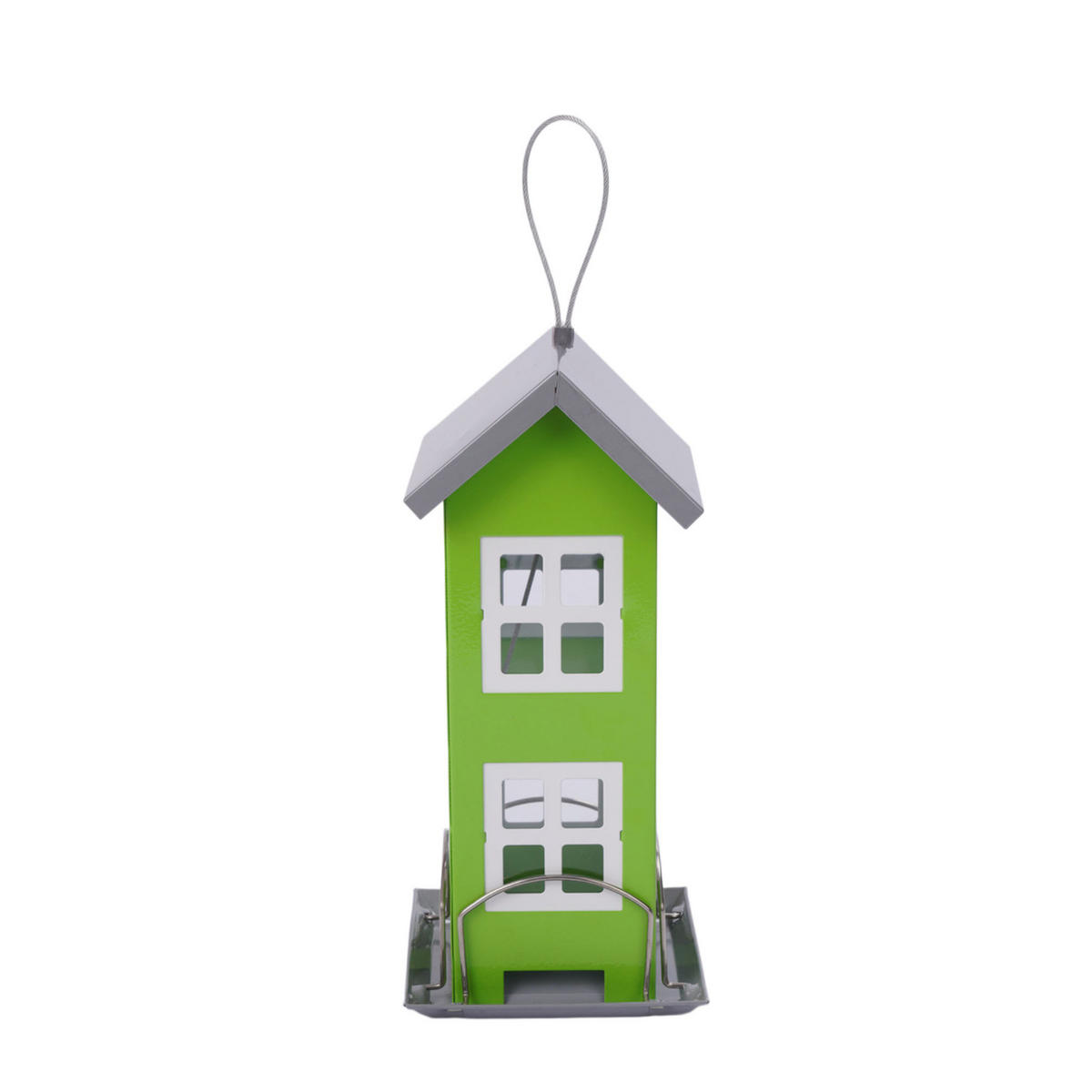 VOGELHAUS - Grün, Metall (12/26/12cm) - Relaxdays