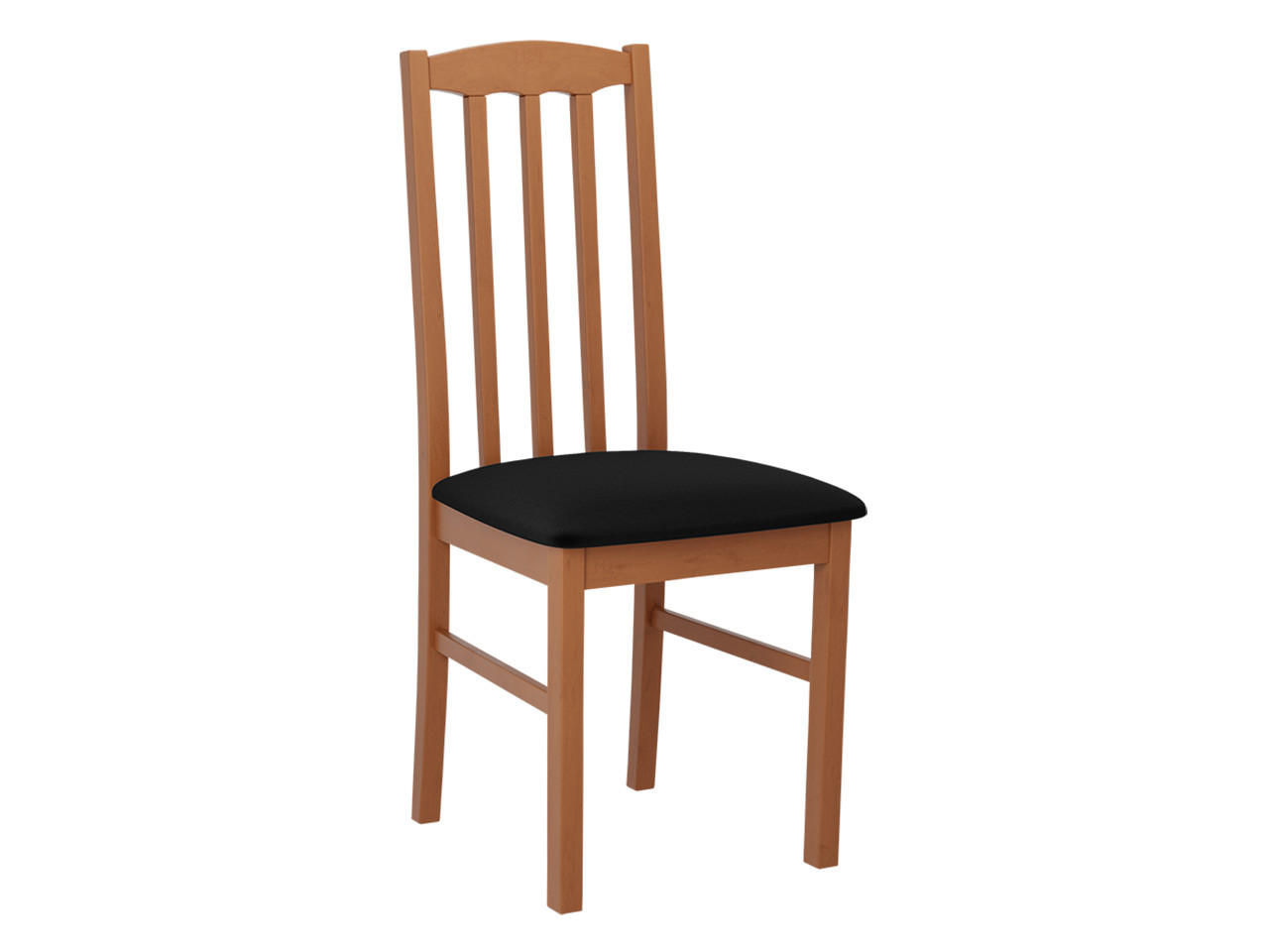 STUHL Bos XII, Holzfarbe: Erle - Eichefarben/Schwarz, Holz (43/90/48cm) - MIRJAN24