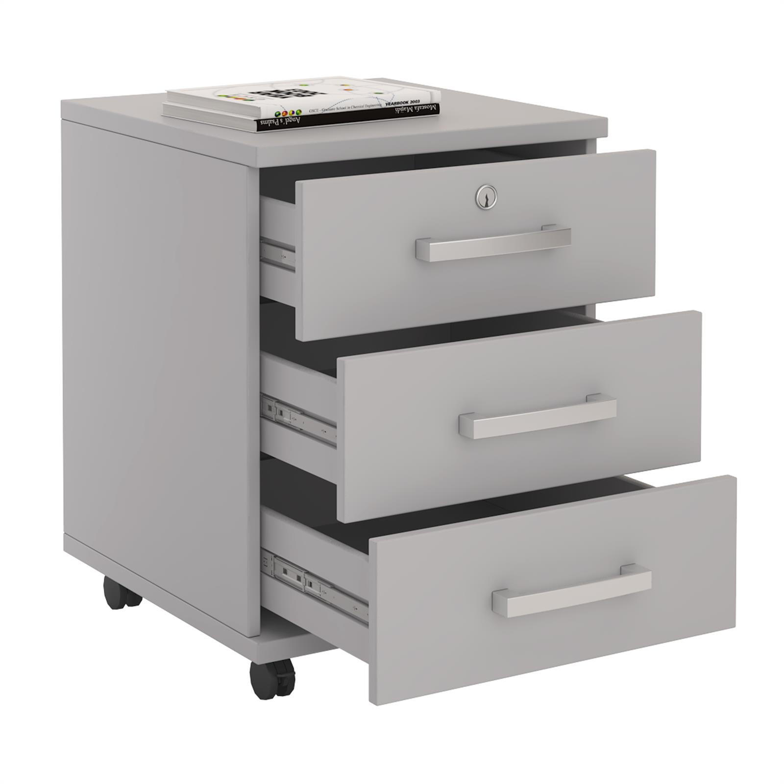 ROLLCONTAINER VANCOUVER - Grau, Holzwerkstoff (44/58/45cm) - CARO-Möbel