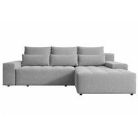 ECKSOFA Vento Grau - Schwarz/Grau, Holz/Kunststoff (280/184cm) - Graingold