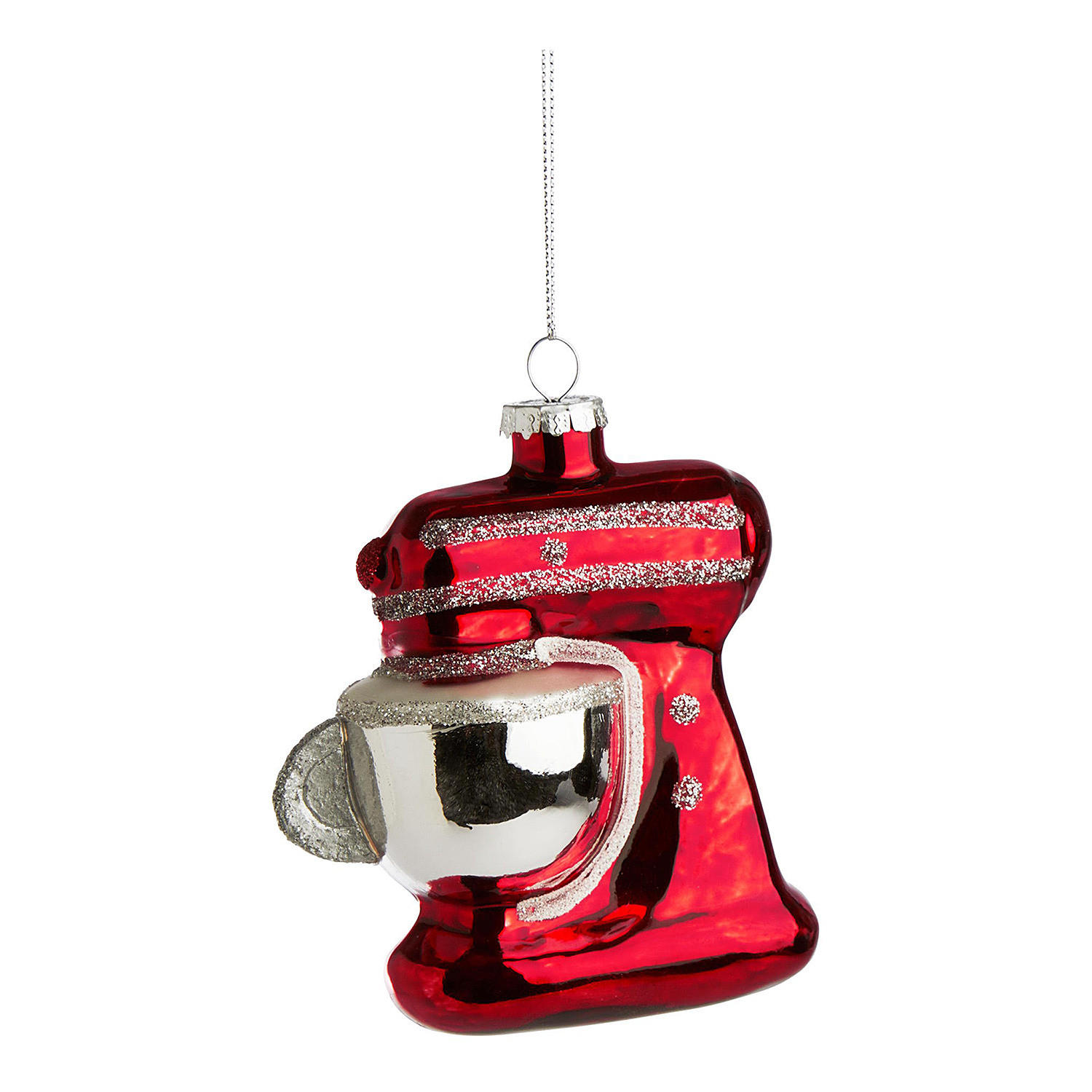 BAUMANHÄNGER Hang On Küchenmaschine - Rot, Glas (5/10/10cm) - Butlers