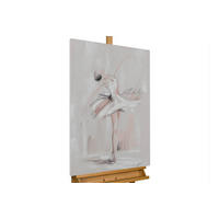 ACRYLBILD HANDGEMALT 60/90 cm - Beige, Holz/Textil (60/90cm) - KUNSTLOFT