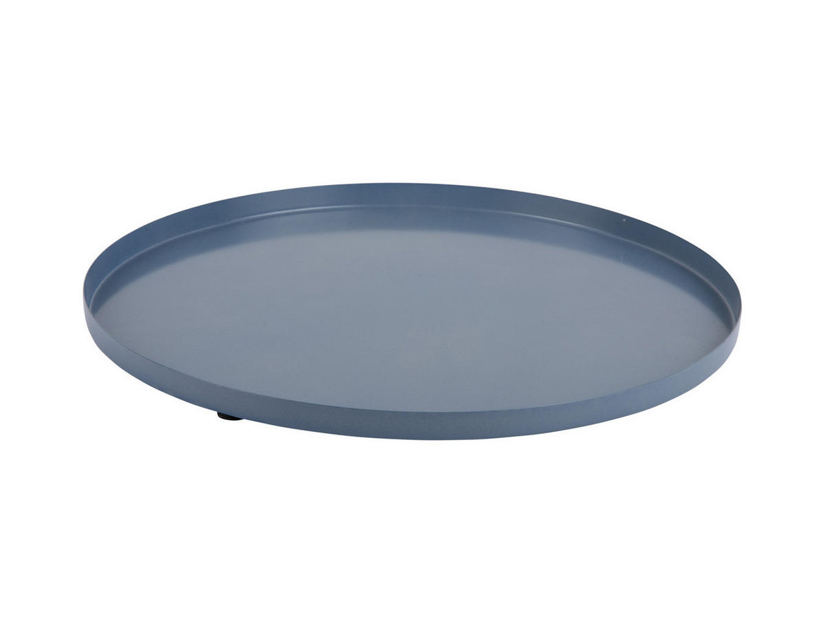 SERVIERTABLETT Servir 35/35/1 cm - Blau, Metall (35/1/35cm) - Present Time