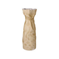VASE Papyrus, Biskuit-Porzellan, Sand, 30 cm - Beige, Keramik (30cm) - Goebel