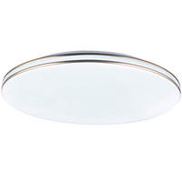 LED DECKENLEUCHTE Metall Weiß Opal - Weiß, Metall (37/37/8cm) - Globo Lighting