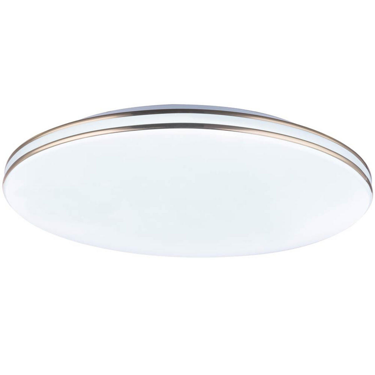 LED DECKENLEUCHTE Metall Weiß Opal - Weiß, Metall (37/37/8cm) - Globo Lighting