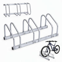 SUPORT argintiu oțel galvanizat pentru 3 biciclete - argintiu, metal (71.5/26/31.5cm) - Relaxdays