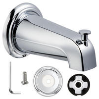 BADEWANNENARMATUR – galvanisierte Oberfläche - Silberfarben, Metall (15/9/10cm)