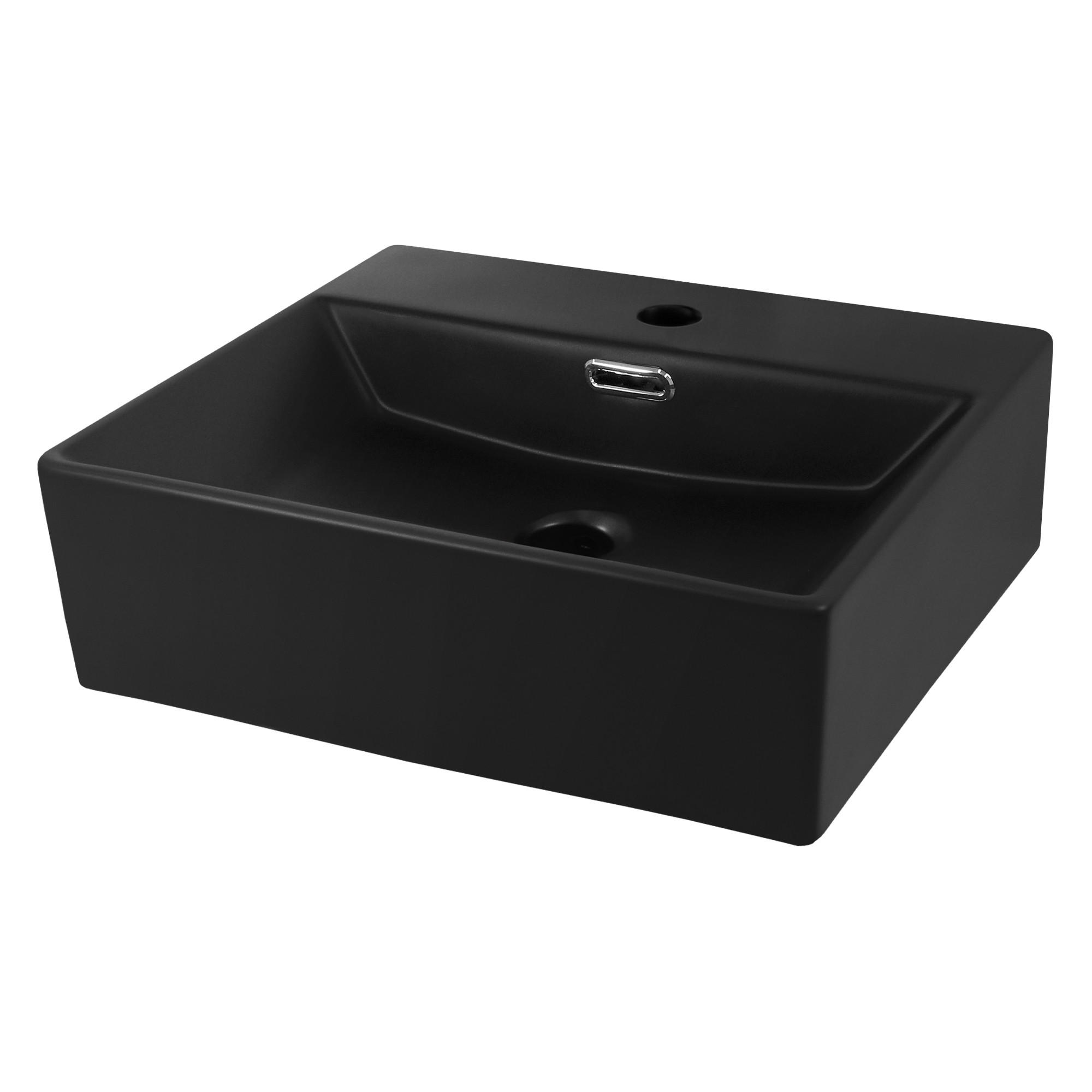 WASCHBECKEN - Weiß, Keramik (41.5/13/36cm) - ML-DESIGN