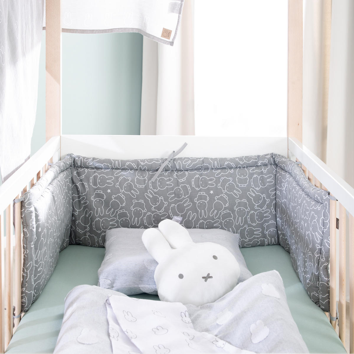 NESTCHEN miffy® - Grau, Textil (170/3cm) - Roba