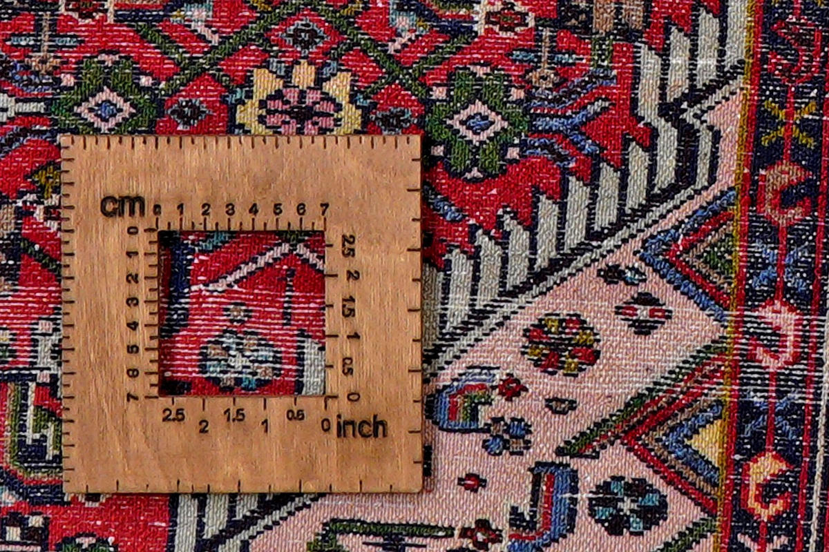 ORIENTTEPPICH handgeknüpft Assadabad Rot 198/121 cm Schurwolle - Rot, Textil (121/198cm) - Looma