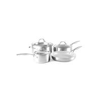 KOCHGESCHIRR-SET Venice Pro Evershine 7er Set - Silberfarben, Metall - GreenPan