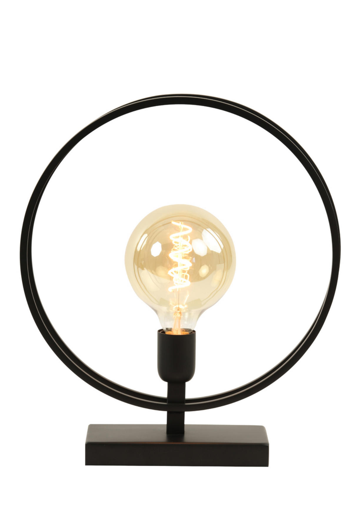 TISCHLAMPE Rudra Schwarz Ø35/40 cm - Schwarz, Metall (35/10/40cm) - Light & Living