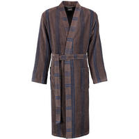 BADEMANTEL HERREN KIMONO STRUKTUR 2508 TABAK - 31 - Braun, Textil (Snull) - Cawoe