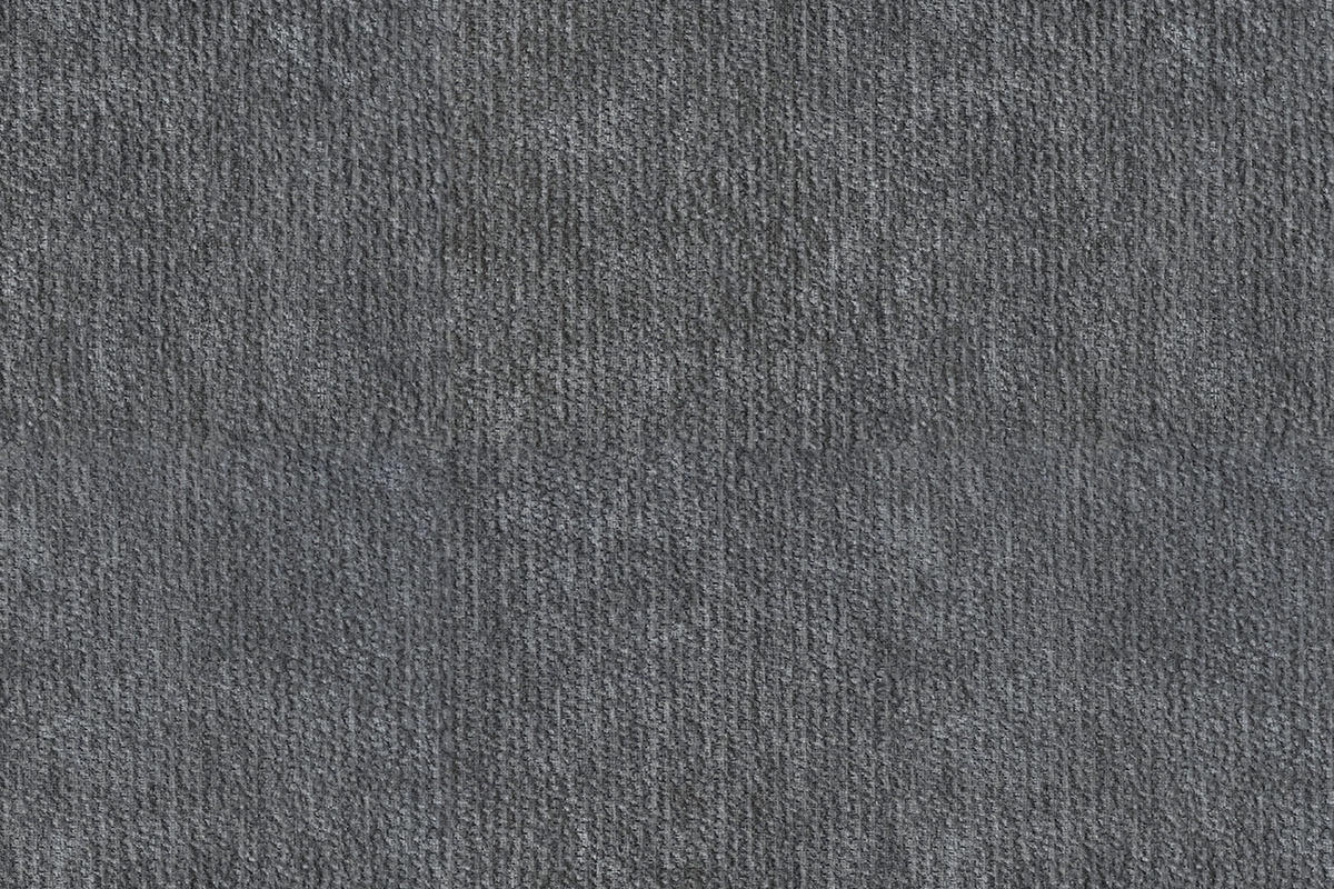 ECKSOFA FEBE 4-Sitzer LINKS, grauer Chenille-Stoff - Schwarz/Grau, Holz/Textil (264/157cm) - Wozimo