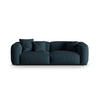 SOFA modular Martina aus strukturiertem Stoff jeansblau 3 Sitzplätze - Blau, Textil (106/75/240cm) - Micadoni