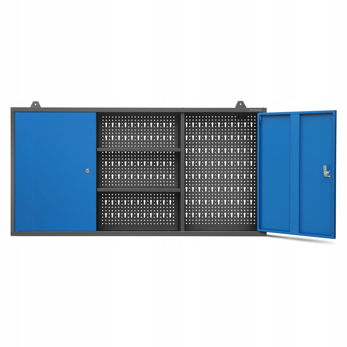 WERKZEUGSCHRANK BEN - Blau/Anthrazit, Metall (120/60/20cm) - Jan Nowak