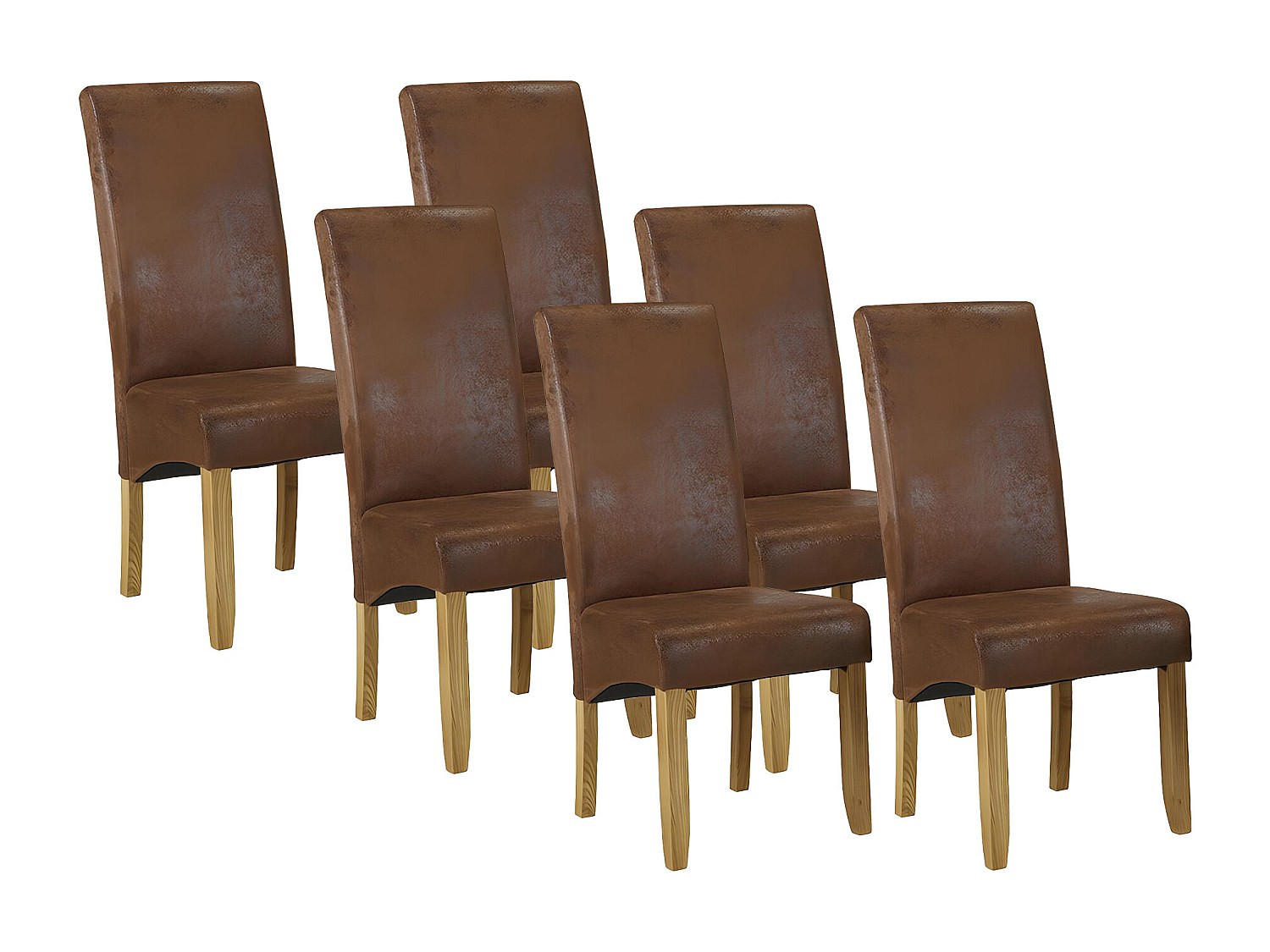 Vente-Unique Stuhl Braun 47x107x63 cm