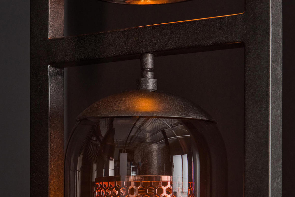 STEHLAMPE TRIEST Schwarz Glas - Schwarz, Glas (23/34/190cm) - KAWOLA