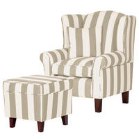 SESSEL - Webstoff - Beige, Textil (78/95/78cm) - home24