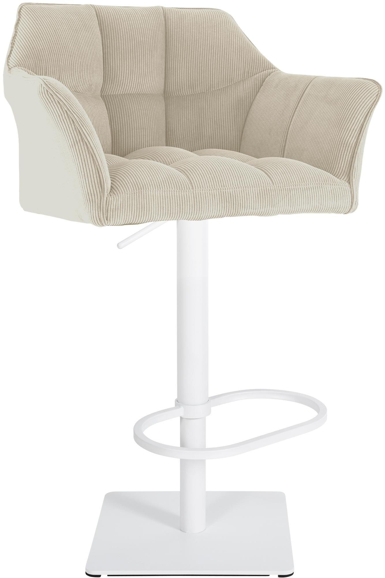 BARHOCKER Damaso 88x64x45 cm creme - Creme, Textil (64/88/45cm) - furnicato