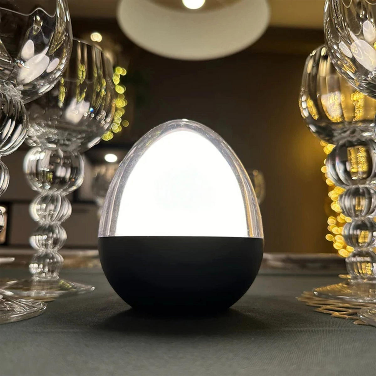 LED-GLUHBIRNE OVIE weiß - Weiß, Metall (10/10/12cm) - Lumisky